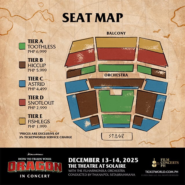 Ticket prices for How to Train Your Dragon in Concert.
